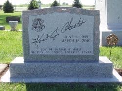 customized upright memorial
