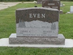 customized upright memorial