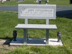 customized memorial bench