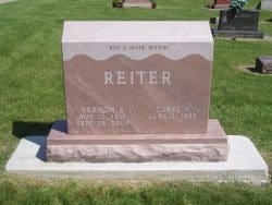 Customized upright memorial