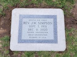 customized lawn-level memorial