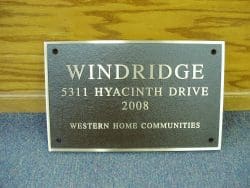 Customized plaque